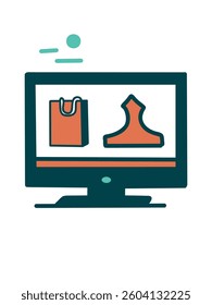 internet marketplace web layout vector