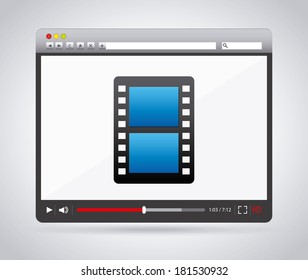 internet media design over white  background, vector illustration