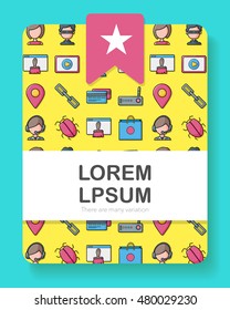 Internet and media icons set,eps10