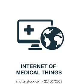 Internet Of Medical Things icon. Simple element from healthcare innovations collection. Creative Internet Of Medical Things icon for web design, templates, infographics and more