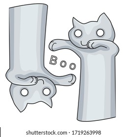 Internet meme with cats for the best expression of emotions. Vector illustration