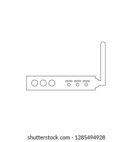 internet modem icon. Element of cyber security for mobile concept and web apps icon. Thin line icon for website design and development, app development