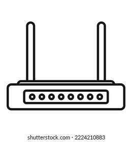 Internet modem icon outline vector. Wifi equipment. Network wireless