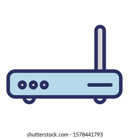 
Internet modem  Isolated Vector Icon fully editable
