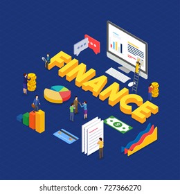 Dinero de Internet, seguridad de pagos y concepto de crecimiento. Antecedentes de Fintech (tecnología financiera).