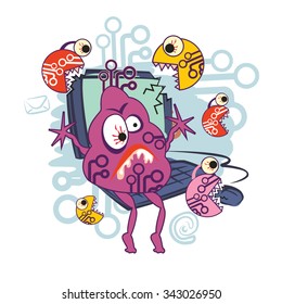 Internet monster virus anti-virus