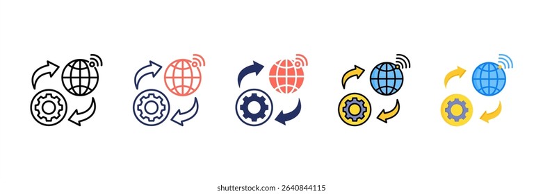 Internet Multi Style Icon Set