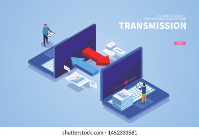 Internet network files transfer to each other