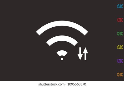 internet network, icon illustration