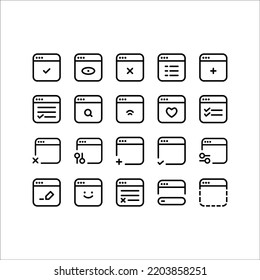 internet, network icons, on a white background, eps 10.