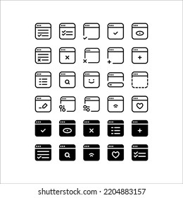 Internet, iconos de red, en fondo blanco, eps 10.