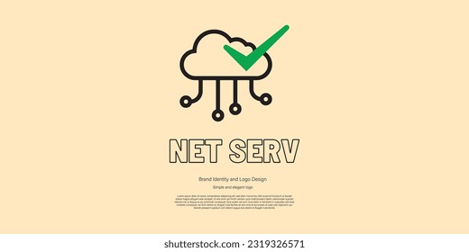 Logo-Design des Internetnetzes für Identität oder Firma