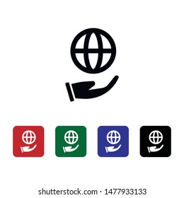 Internet, network, safe, share, icon, flat. Element of security for mobile concept and web apps illustration. Thin flat icon for website design and development, app. Vector icon