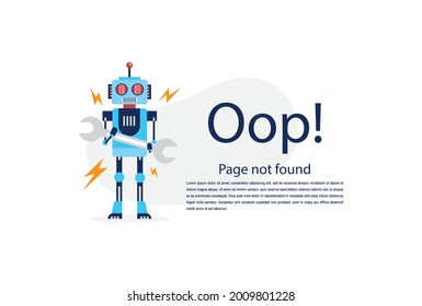 Internet network warning 404 Error Page or File not found for web page. Internet  error page or issue not found on network. 404 error present by under maintenance