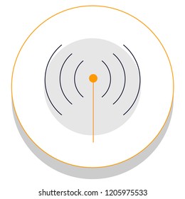 internet network WiFi trendy icon on white background for web graphic