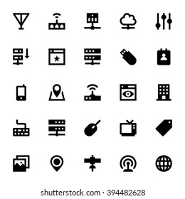 Internet, Networking and Communication Vector Icons 2