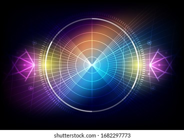 internet networking technology abstract background, digital wave online connection vector graphic