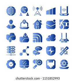 Internet and Networks icons in for any purposes. Perfect for website mobile app presentation and any other projects.