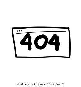 Internet not found doodle art