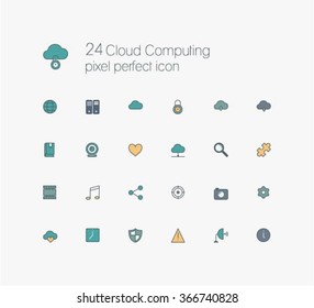 Internet outline icons set