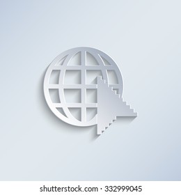 Internet - paper vector icon
