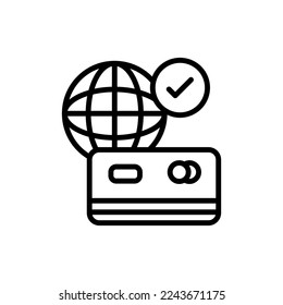 Internet Payment icon in vector. Logotype