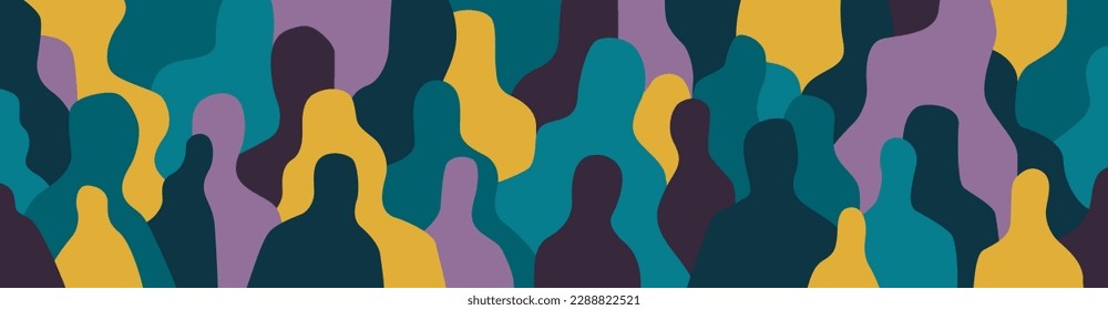 
internet people abstract silhouettes ,social issues vector illustration , background design element