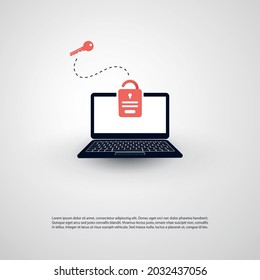 Internet Phishing, Account Hacking Attempt By Malicious Email - Hacker Activity, Data Theft, Hacked, Stolen Login Credentials And Password, Cyber Crime And Network Security Vector Concept Illustration