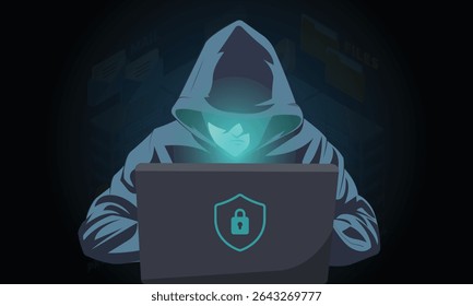Internet-Phishing und -Hacking, E-Mail-Spoofing und Sicherheit persönlicher Daten und gestohlene Anmeldeinformationen, System-Hacking, Phishing-Sicherheit, E-Mail-Phishing-Betrug, Cybersicherheit, Phishing-Prävention 