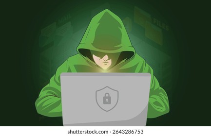 Internet-Phishing und -Hacking, E-Mail-Spoofing und Sicherheit persönlicher Daten und gestohlene Anmeldeinformationen, System-Hacking, Phishing-Sicherheit, E-Mail-Phishing-Betrug, Cybersicherheit, Phishing-Prävention 
