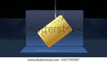 Internet phishing and hacking, email spoofing and personal information security and stolen credential, system hacking, phishing security, email phishing scam, Cybersecurity, Phishing Prevention Vector