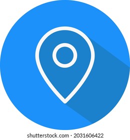 Internet pin, illustration, vector, on a white background.