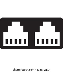 Internet Plug Vector Icon