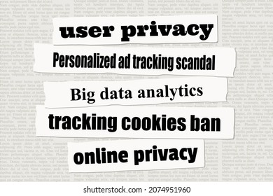 Internet Privacy News Headlines. Online User Data Tracking News.