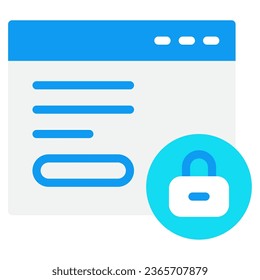 Internet Privacy object illustration icon