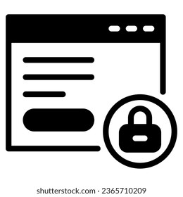 Internet Privacy object illustration icon