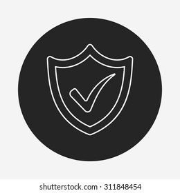 Internet Protection line icon