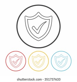 Internet Protection line icon