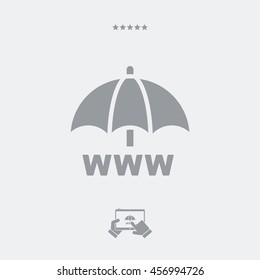 Internet protection - Minimal vector icon