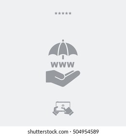 Internet protection - Minimal vector icon