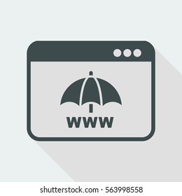 Internet protection - Minimal vector icon