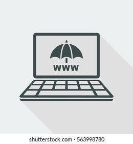 Internet protection - Minimal vector icon