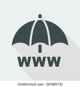 Internet protection - Minimal vector icon