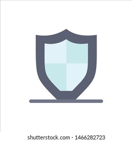 Internet, Protection, Safety, Security, Shield  Flat Color Icon. Vector icon banner Template. Vector Icon Template background