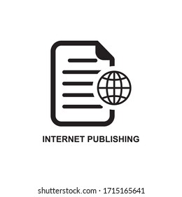 ICONO DE PUBLICACIÓN DE INTERNET , ICONO DE INFORMACIÓN WEB