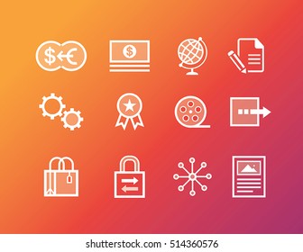 Internet publishers icons