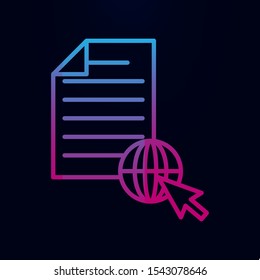 Internet publishing nolan icon. Simple thin line, outline vector of web, mix icons for ui and ux, website or mobile application