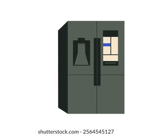 Internet refrigerator illustration design sophisticated kitchen home appliances refrigerator