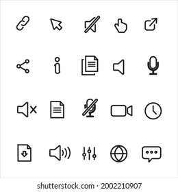 internet related Icon in trendy outline style isolated on white background. 
internet symbol for your web site design, logo, app, UI.
 Vector illustration.editable vector.