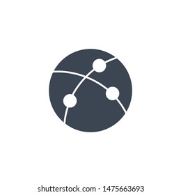 Internet related vector glyph icon. Isolated on white background. Vector illustration.